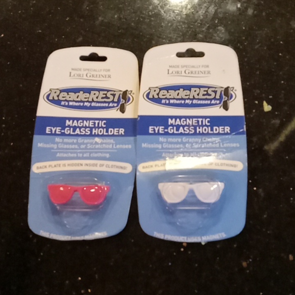 Two Magnetic Eye Glass Holders Made For Lori Greiner